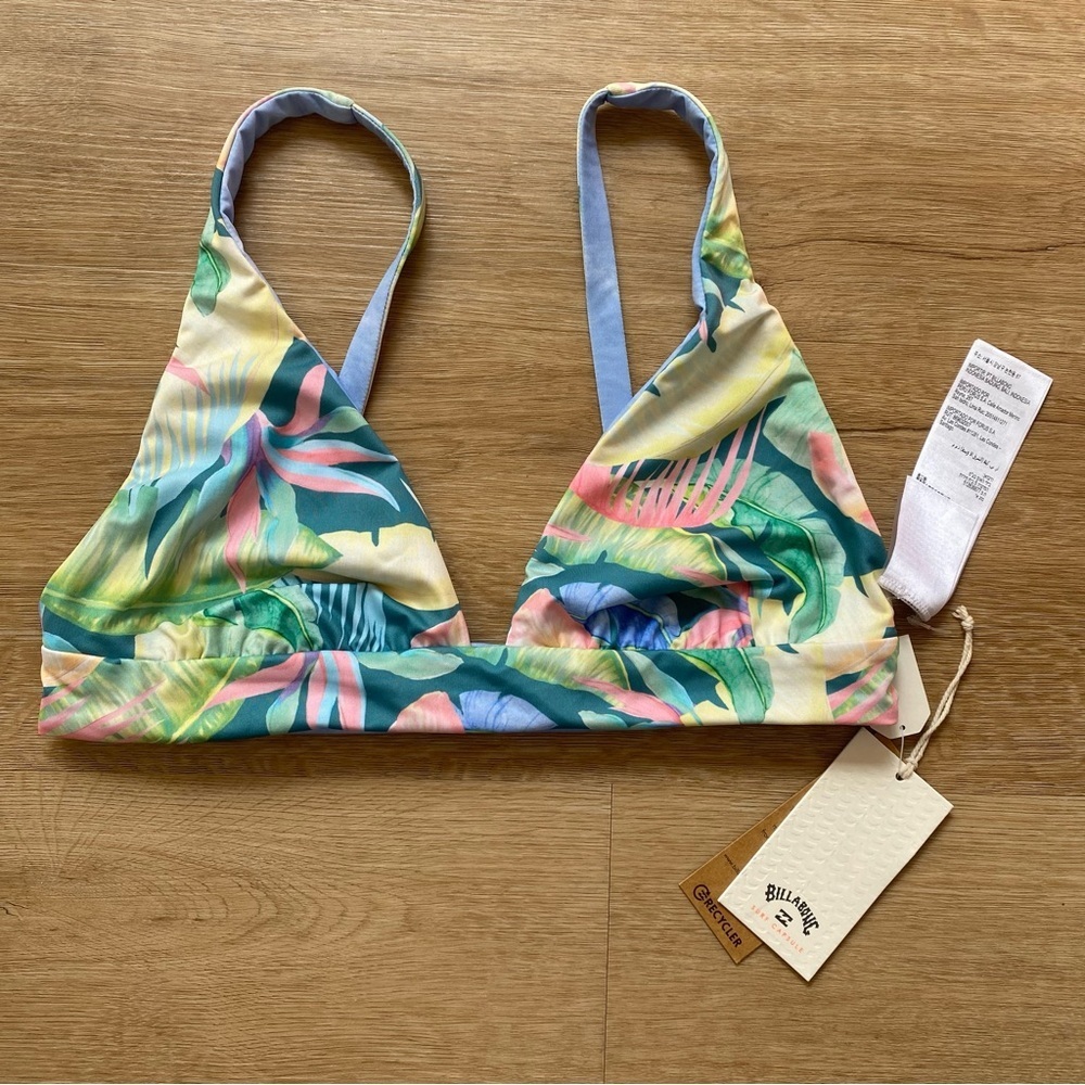 Billabong Rides And Tides Banded Triangle Reversible Bikini Top